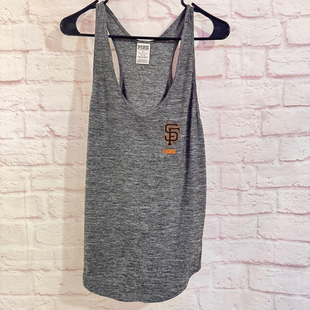 SF Giants and PINK Collab Gray tank top sz M San Francisco Giants baseball